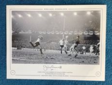 Jimmy Greenhoff 16x12 hand signed black and white photo Autographed Editions, Limited Edition. Photo