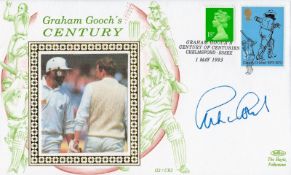 Cricket Graham Gooch signed Century Benham FDC PM Graham Gooch's Century of Centuries Chelmsford