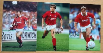 Nigel Jemson Nottingham Forest collection of signed 12x8 photos. Nigel Bradley Jemson is an