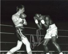 Boxing Collection of 4 Hand signed Photos, 3 colour, 1 black and white. Various sizes. Signatures