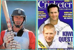 Cricket collection 2 items includes Michael Vaughan and Mathew Hoggard signed Cricketer Magazine