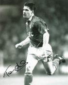 Football Tony Cottee signed 10x8 Everton F. C black and white photo. Antony Richard Cottee (born