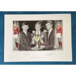 Martin Peters and Geoff Hurst 22x16 montage print England two 1966 world cup final goalscorers