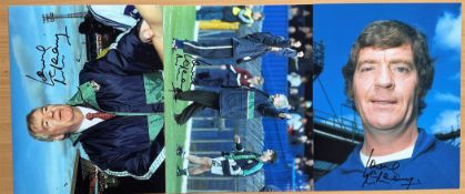 Lawrie McMenemy collection signed 10x8 coloured photos. Lawrence McMenemy MBE is an English