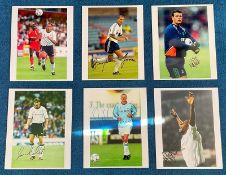 Tottenham Hotspur FC. Collection of 6 Spurs Legends Signed Photos including Steffan Iverson, Jermain