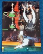 Snooker Steve Davis signed 16x12 colour montage photo. Steve Davis, OBE (born 22 August 1957) is