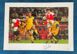 Alan Smith signed 22x16 Cup Kings series European Cup Winners Cup Final Parken Stadium 1994