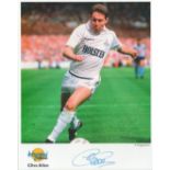 Football. Clive Allen Signed 10x8 Autographed Editions page. Bio description on the rear. Photo