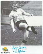 Football. Ron Atkinson Signed 10x8 Autographed Editions page. Bio description on the rear. Photo