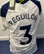 Football Sergio Reguilon signed Tottenham Hotspur replica home shirt. Sergio Reguilón Rodríguez (