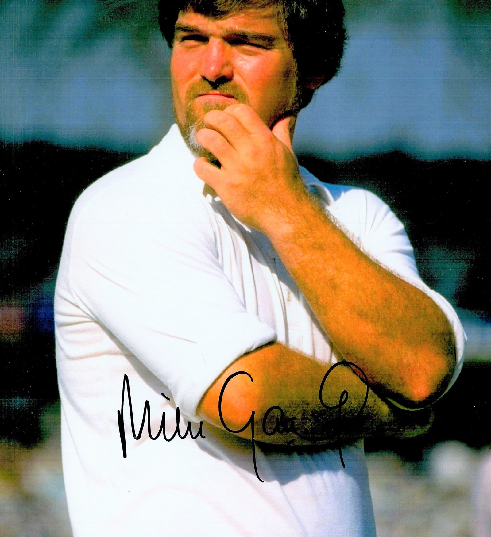 Cricket Mike Gatting signed England 10x8 colour photo. Michael William Gatting OBE (born 6 June