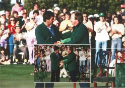 Golf Craig Stadler 12x8 mounted signature superb image after winning his Masters Green jacket