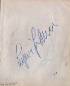 Boxing Ingemar Johansson signed 7x5 album page. Jens Ingemar ""Ingo"" Johansson 22 September 1932 -