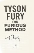 Boxing Tyson Fury signed hardback book titled The Furious Method signature on the inside title page.