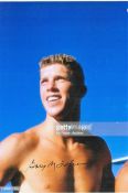 Olympics Gary Tobian signed 6x4 colour photo Gold And Silver medallist in the diving events at the
