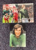 Football Collection of 3 tog flight goalkeeping legends of the English league Including Phil