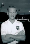 Tom Finney signed 12x8 Preston North End black and white photo. Sir Thomas Finney CBE (5 April