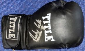 Boxing Anthony Crolla signed Black Title Boxing glove. Anthony Crolla (born 16 November 1986) is a