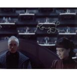 Star Wars 8x10 scene photo signed by actress Kamay Lau as Sei Taria in The Phantom Menace. Good