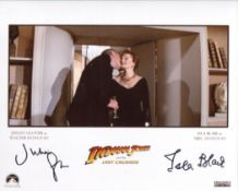 Indiana Jones & The Last Crusade 8x10 photo signed by two stars of the movie, Julian Glover and Isla
