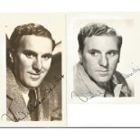 William Bendix small, signed photo collection. 2 in total. January 14, 1906 - December 14, 1964