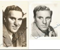 William Bendix small, signed photo collection. 2 in total. January 14, 1906 - December 14, 1964