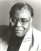 James Earl Jones signed 10 x 8 inch black and white photo. American actor whose career spans more