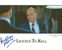 Christopher Neame signed 10x8 Licence to Kill colour photo. Christopher Neame,. born 12 September