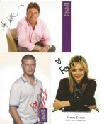 TV presenters collection. Five 6 x 4 inch photos signed by Fearne Cotton, Alan Titchmarsh, Holly