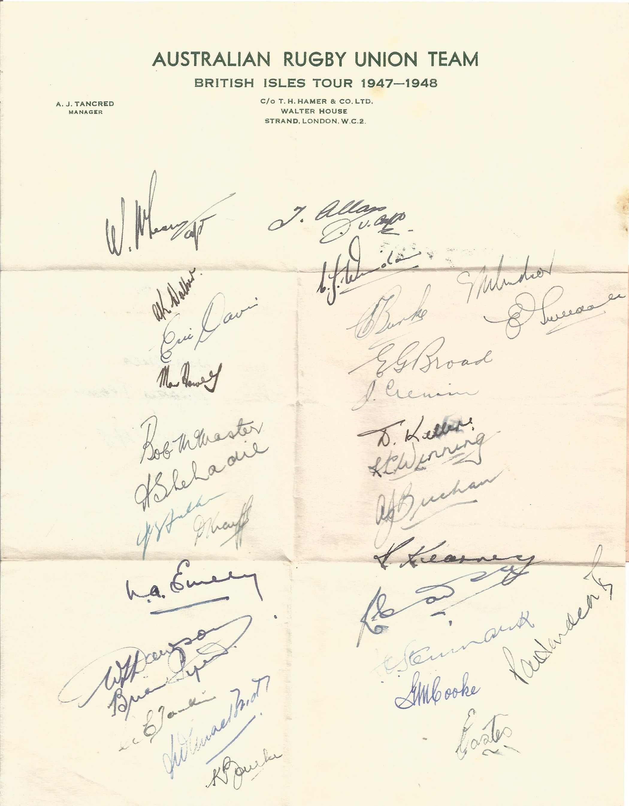An Autograph book signed by different top sport personnel from Rugby to Swimming to Cricket, some - Image 2 of 6