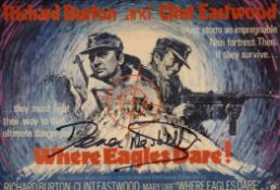 Where Eagles Dare. 8x12 photo from the British war movie Where Eagles Dare signed by actor Derren