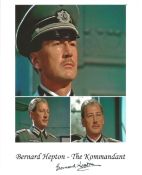 Bernard Hepton 10 x 8 inch coloured Signed Photo Pictured in his role as The Kommandant in Secret