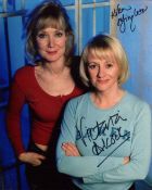 Bad Girls TV drama photo signed by Victoria Alcock and Kika Mirylees. Good condition. All autographs