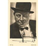 Emil Jannings signed 6x3 vintage photo. 23 July 1884 - 2 January 1950 was a German actor, popular in