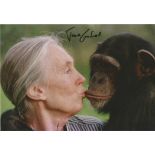 Jane Goodall signed 12x8 colour photo. English primatologist and anthropologist. Considered to be