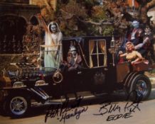 The Munsters, 8x10 photo signed by Butch Patrick (Eddie Munster) and Pat Priest (Marilyn Munster).