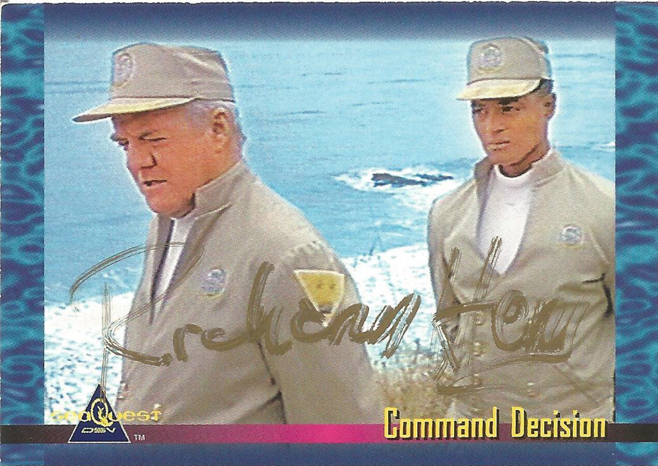 Richard Herd signed trading card for Sea Quest Herd was known for playing Admiral Noyce during