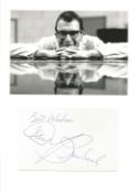Dave Brubeck signature piece below black and white photo. Good condition. All autographs come with a