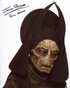 Star Wars 8x10 photo signed by actor Jerome Blake as Rune Hakko. Good condition. All autographs come