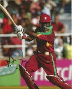 Cricket Brian Lara signed 12 x 8-inch colour action photo. Good condition. All autographs come