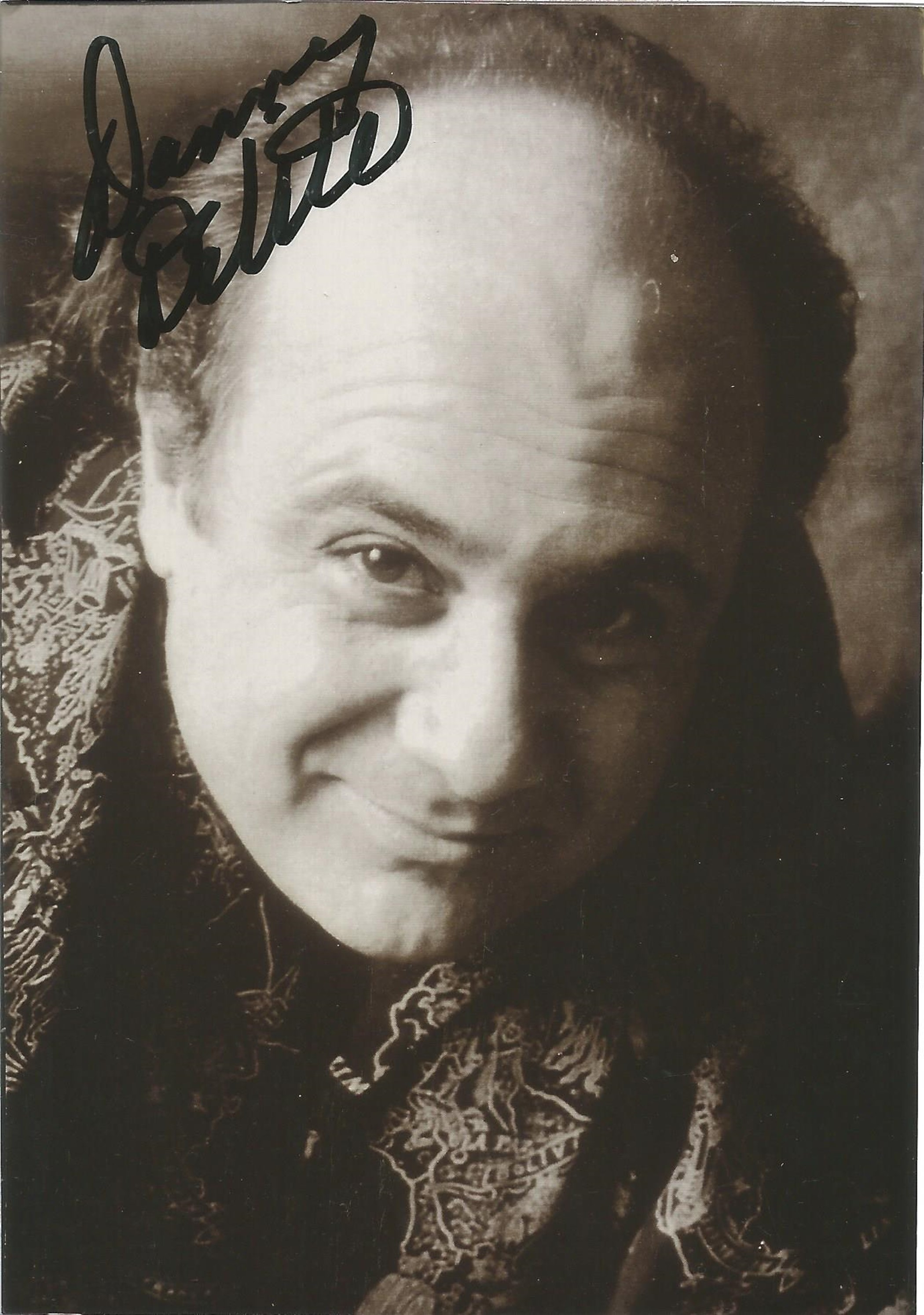 Danny De Vito signed 6x4 black and white photo. American actor, director, producer, and