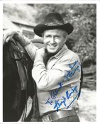 Lloyd Bridges signed 10 x 8 inch black and white photo. Dedicated January 15, 1913 - March 10,