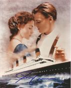 James Cameron signed 10 x 8 inch colour Titanic montage photo. Canadian filmmaker. Best known for