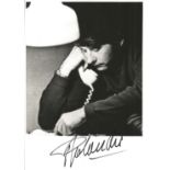 Roman Polanski signed 7x5 black and white photo. Polish-French film director, producer,