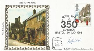 Michael Bond signed FDC celebrating 350 years of public service from Royal Mail. Also included, is