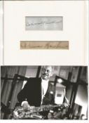 Coleman Hawkins signature piece with black and white photo. Good condition. All autographs come with