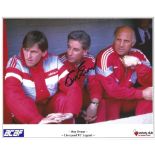 Roy Evans 8x10 Signed Coloured Photo Pictured as Assistant Manager Kenny Dalglish. Good condition.