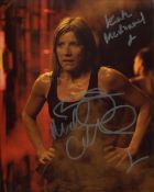Doctor Who star Michelle Collins signed 8x10 photo. Good condition. All autographs come with a