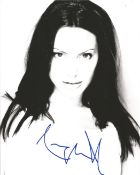 Angelina Jolie signed 10 x 8 inch black and white photo. Jolie made her screen debut as a child