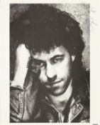 Bob Geldof signed 10 x 8 inch black and white photo. Geldof is an Irish singer songwriter, actor and